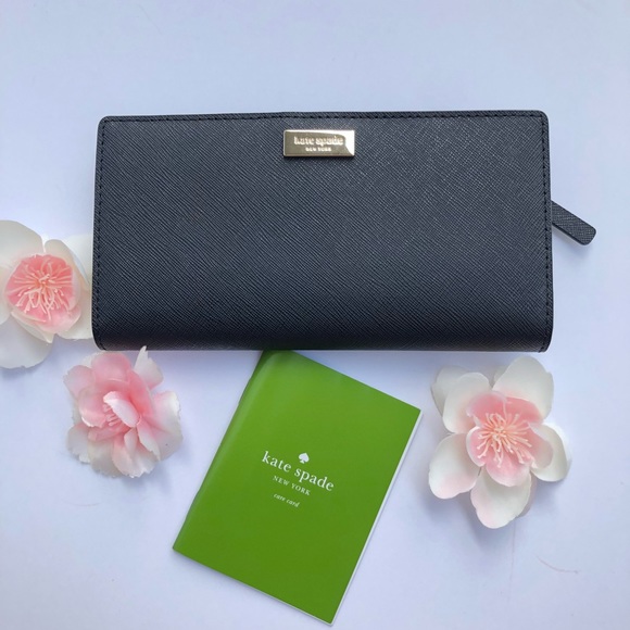 Kate Spade Classic Black Wallet Stacy Laurel St - Picture 3 of 6